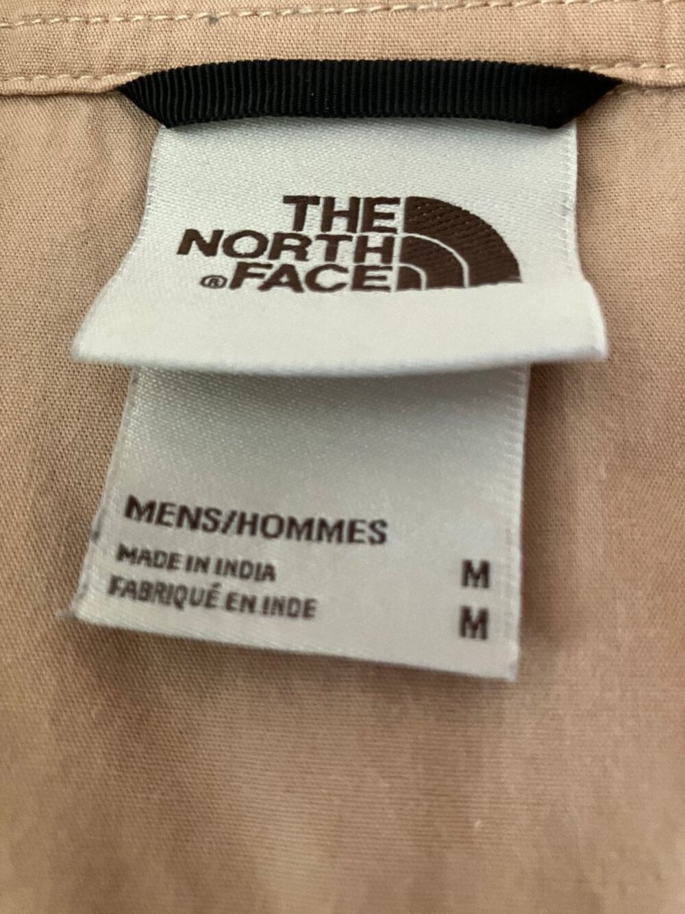 THE NORTH FACE Baytrail button-up Men's shirt Beige/Tan Pine tree embroidery M - Picture 4 of 13